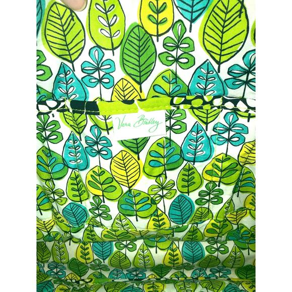 Vera Bradley Go Round Tote Bag in Retired Lime Green Pattern - Picture 5 of 8